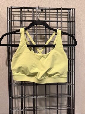 lululemon athletica Yellow-Green Crisscross Sports Bra